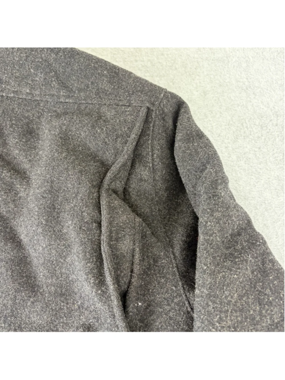 MEMBERS ONLY Wool Bomber Jacket Men’s Size 42 Gray Full Zip Made in Hong Kong